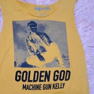 Machine Gun Kelly Golden god sleeveless shirt XS